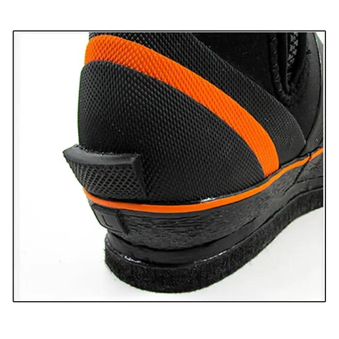 Chaussures aquatiques pêche sous-marine escalade rochers semelle feutre acier zip élastique