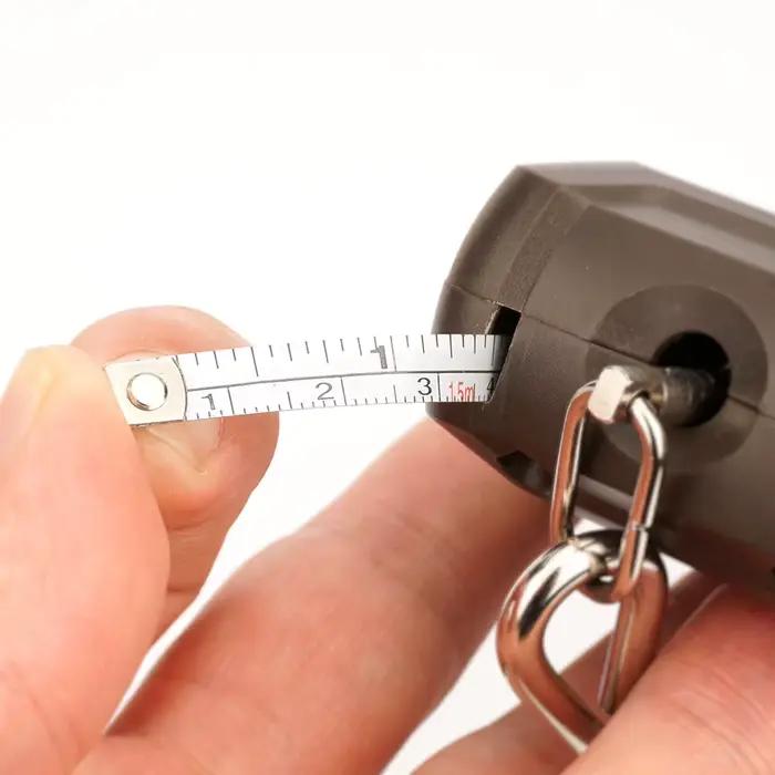 Balance électronique LCD Hirisi 50kg avec règle, pèse-carpes portable antidérapant pour la pêche