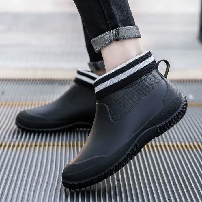 Chaussures aquatiques couple cheville étanches anti-dérapantes avec plateforme coton pour pêche