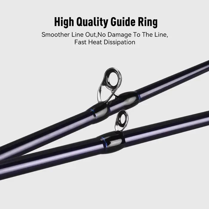 Canne coup de vent Yoofish 1.45m/1.75m carbone léger pour pêche au calmar - Pointe titane 65g/72g