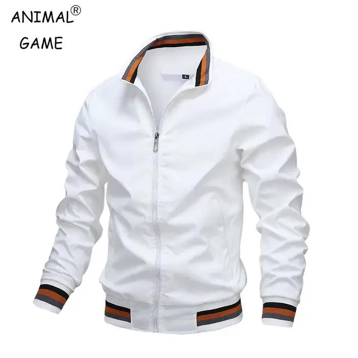 Veste bomber homme pêche imperméable coupe-vent col montant sport outdoor automne hiver