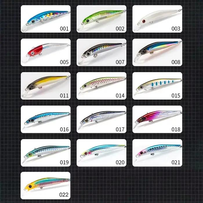 Leurre dur jerkbait Minnow 70-105mm coulant wobblers pêche truite brochet leurres artificiels Hunthouse