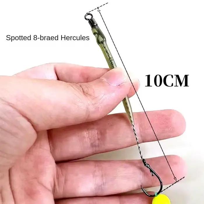 5 hameçons rigs pêche carpe 2025 - Équipement prêt taille 3#-10# - Montages complets pêche