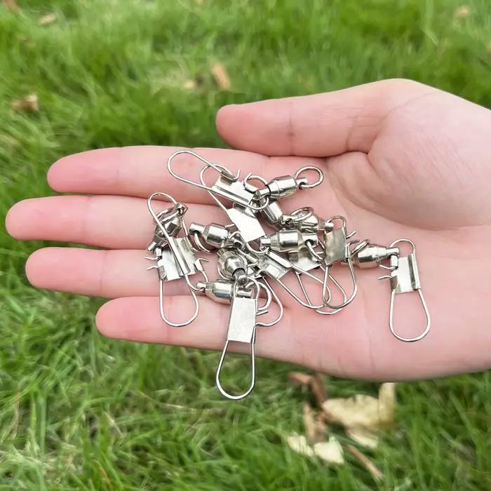 Snap Swivel Interlock Ball Bearing - Connecteurs à Roulement pour Pêche Calmar et Leurres