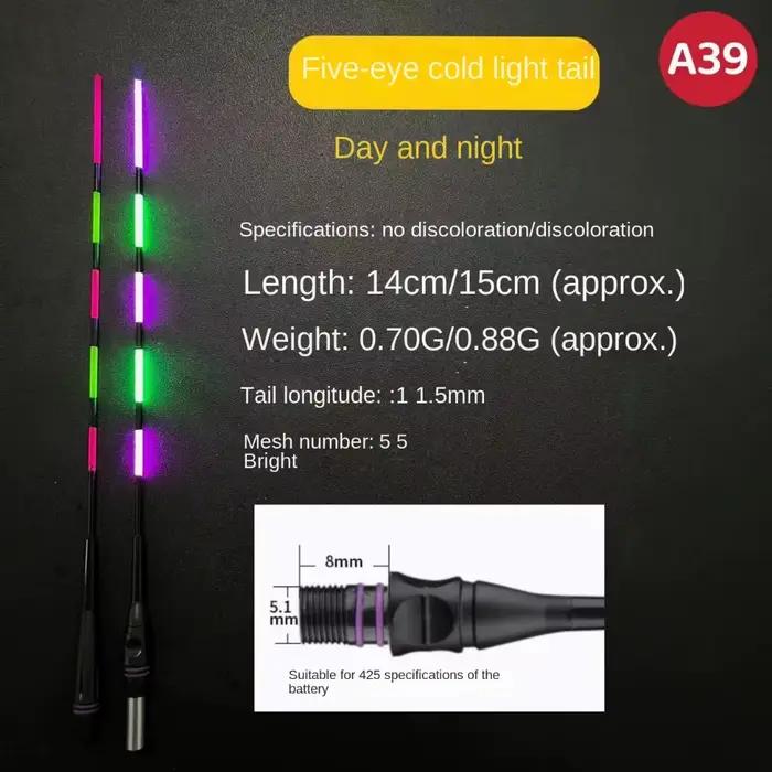 Flotteur électronique lumineux LED ultra sensible pour la pêche de nuit, avec induction et grande visibilité