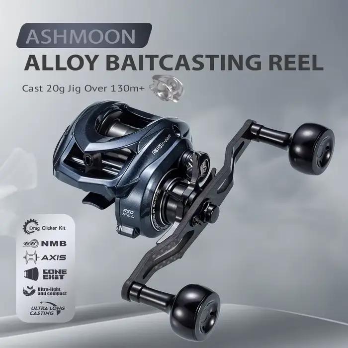 Moulinet casting SOLOKING ASHMOON 12+1 roulements 6KG - Reel BFS polyvalent pour pêche mer et eau douce