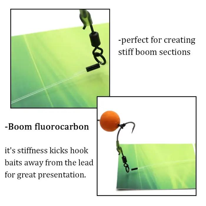 Bas de ligne fluorocarbone pour carpe Carp Fishing Line Boom - Hooklink pour montages chod rig et combi rig