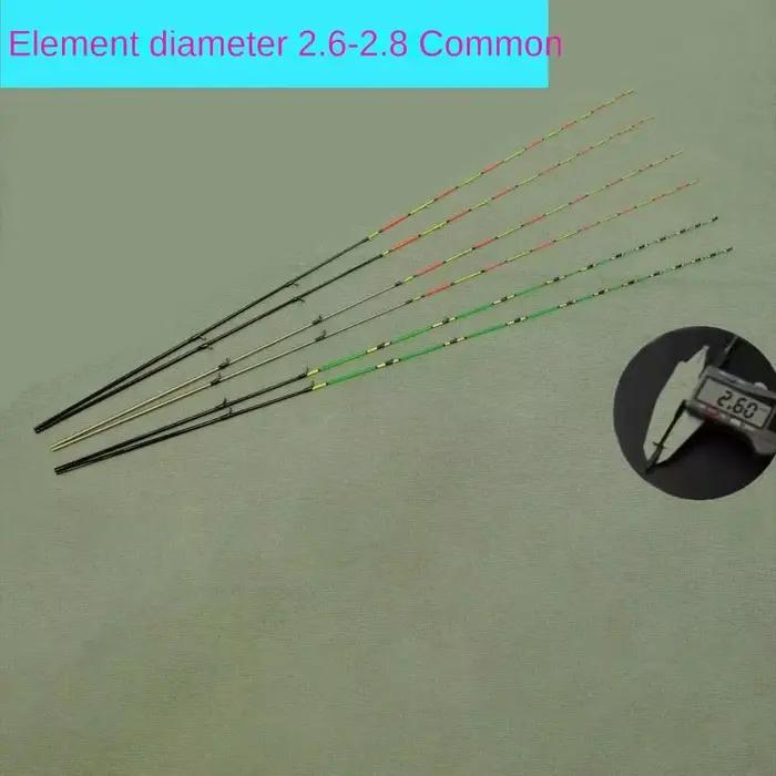 Canne pêche fibre de carbone semi-titane - Embouts rétractables 45/55/60cm haute qualité fibre de verre