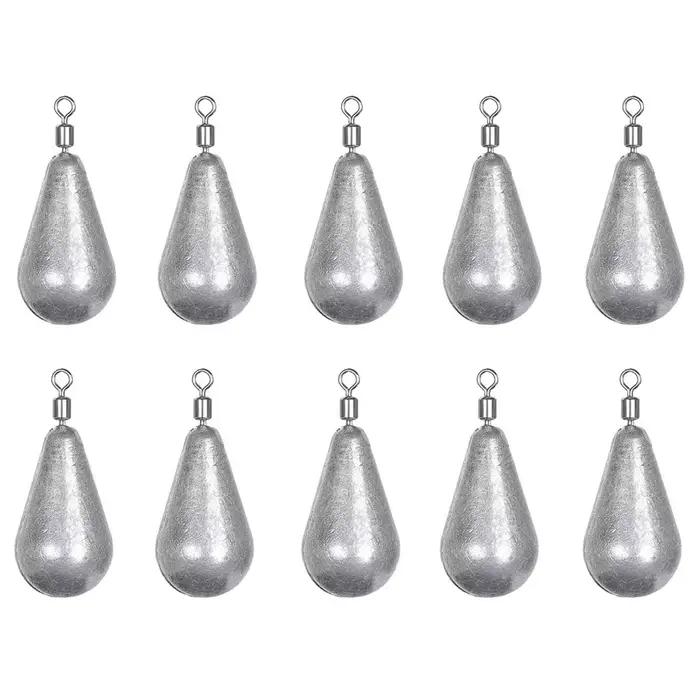 Lot de 10 plombs souples pour leurres de 3.5g à 20g | Poids pour pêche du