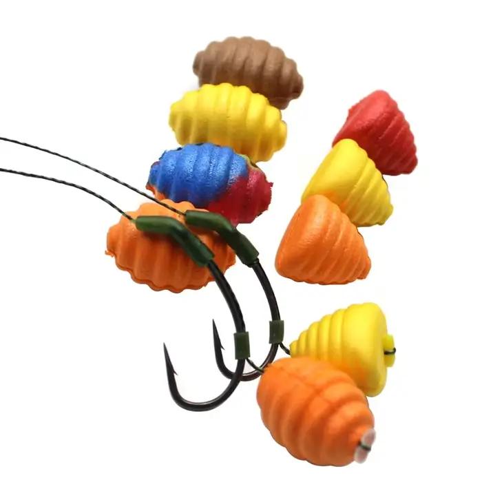 12 appâts flottants pop-up pour carpe - 7 types de chrysalides de ver à soie en forme de tour