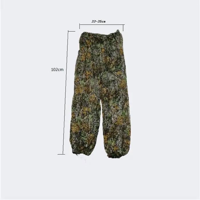Tenue camouflage feuilles bioniques 3D bois Geely Clothing - combinaison Ghillie chasse pêche