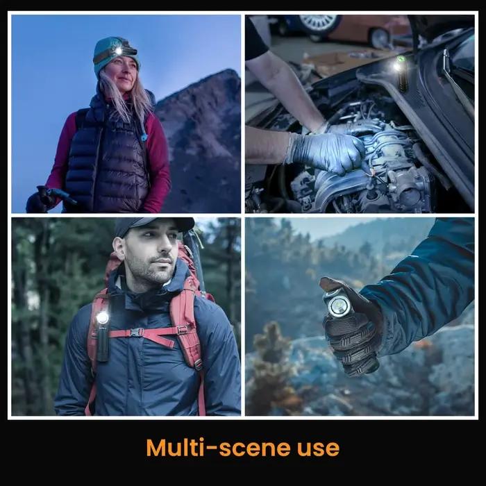 Lampe frontale rechargeable USB-C Sofirn HS40 2000lm SST40 pour pêche nocturne et camping