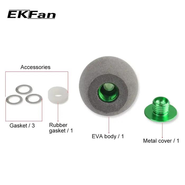 Poignée de moulinet EKFan en EVA gris pour roulements 7x4x2.5mm moulinets casting et spinning