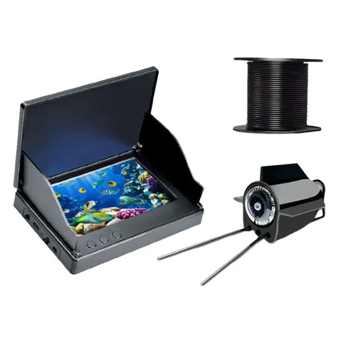 Caméra sous-marine HD 4,3/5 pouces vue large 220° pêche glace lac mer bateau kayak détecteur poissons