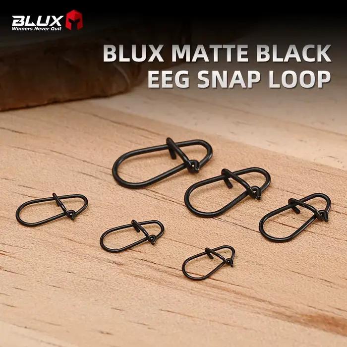 80 pièces snaps oeuf noir mat acier inoxydable - Connecteur rapide pour leurres - Accessoire pêche