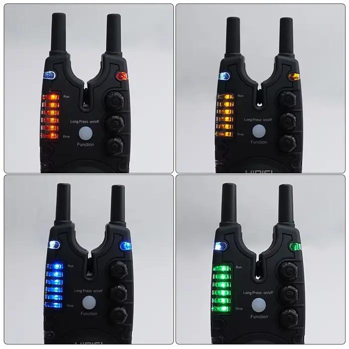 Kit d'alarme de touche sans fil Hirisi avec télécommande 2 voies pour pêche à la carpe S8
