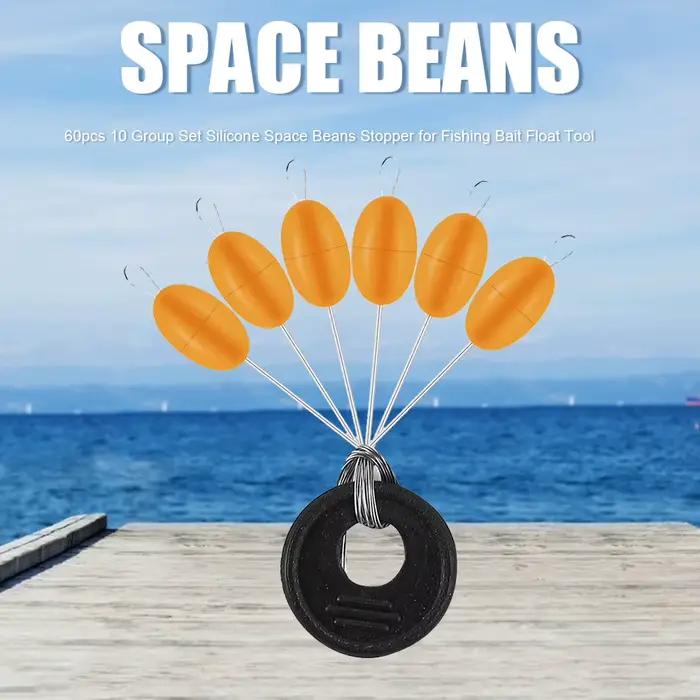 60 pièces de flotteurs en silicone S M L pour la pêche à la carpe et