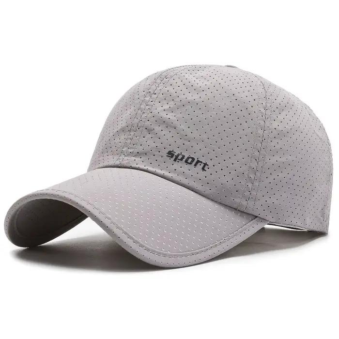 Casquette baseball outdoor séchage rapide respirante réglable pour pêche sports extérieurs