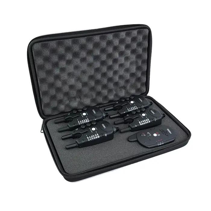 Kit d'alarme de touche sans fil Hirisi avec télécommande 2 voies pour pêche à la carpe occasions spéciales haut-parleur à haut rendement portée sans fil de plus de 150 mètres imperméable pour la pluie