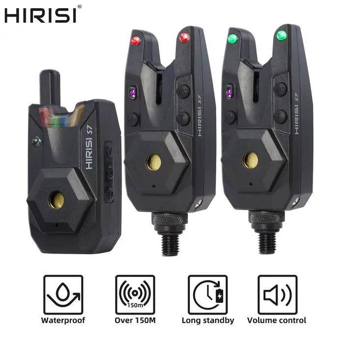 Kit alarme sans fil carpe Hirisi étanche - Indicateur morsure carp fishing tackle set 1+2