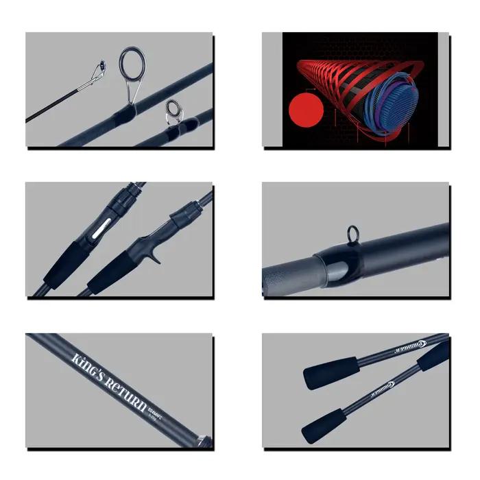 PHISHGER Canne à pêche ultra-légère travel M Fast pour truite, casting 5-30g, idéale spinner et baitcasting