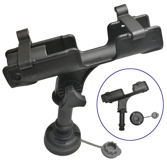 Support canne pêche rotatif 360° nylon kayak bateau à rames pêche sportive