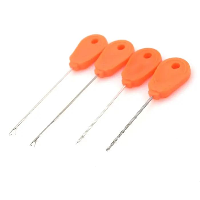 4 aiguilles à amorce carpe avec boîtier outils appâts pêche accessoires BT05 pour montages précis