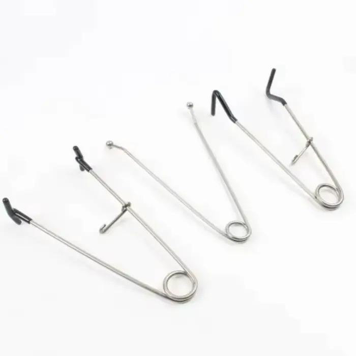 Écarteur de bouche poisson en acier inoxydable portable - Outil de décrochage pour pêche durable