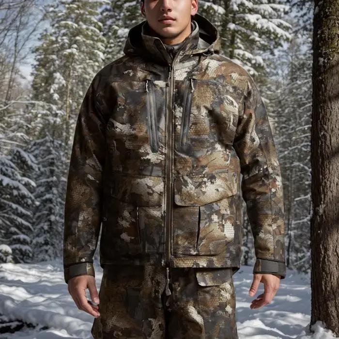 Veste de pêche hiver haute qualité homme imperméable isolation Hifad vêtements chasse