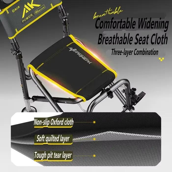 Chaise de pêche aluminium pliante améliorée tout-terrain réglable confortable chasse extérieur