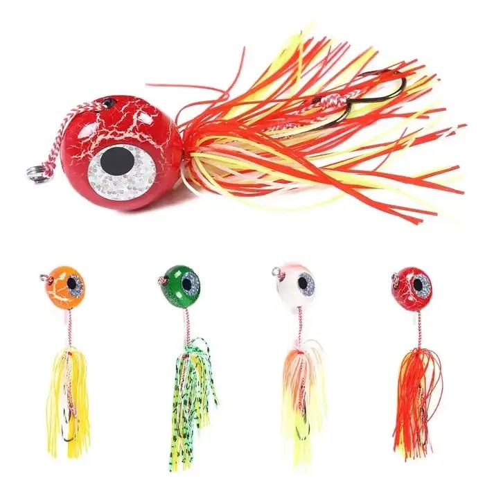 Leurre Tenya Madai Jig Kabura leurre mer plombé skirt caoutchouc pour pêche verticale carnassiers marins