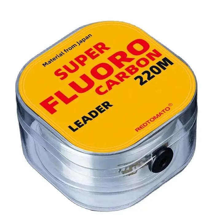 Ligne fluorocarbone revêtue 100M/220M pour pêche à la mouche - Leader transparent haute résistance