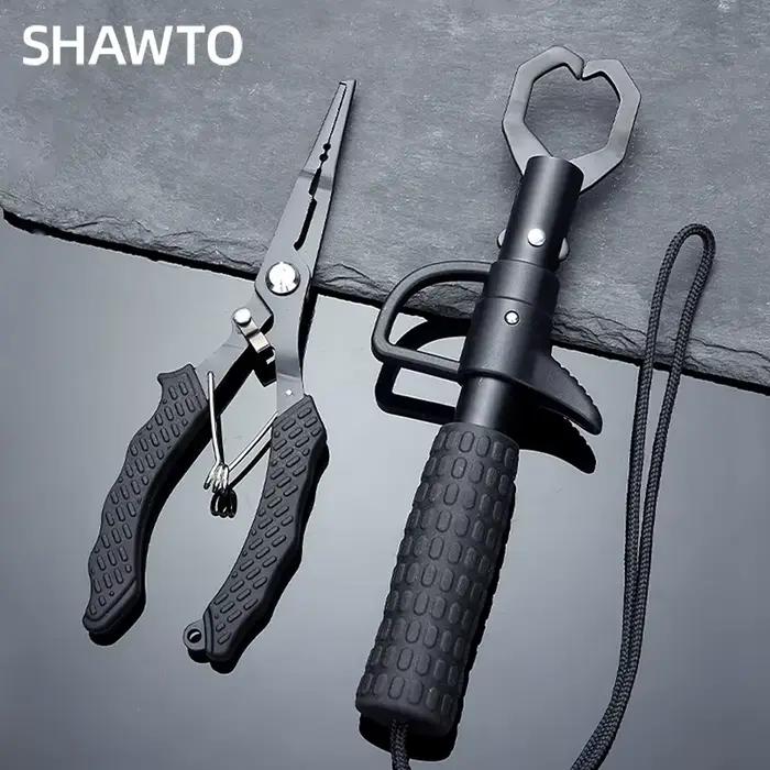 Kit d'outils de pêche mer en alliage d'aluminium complet avec pince, extracteur, balance et ciseaux