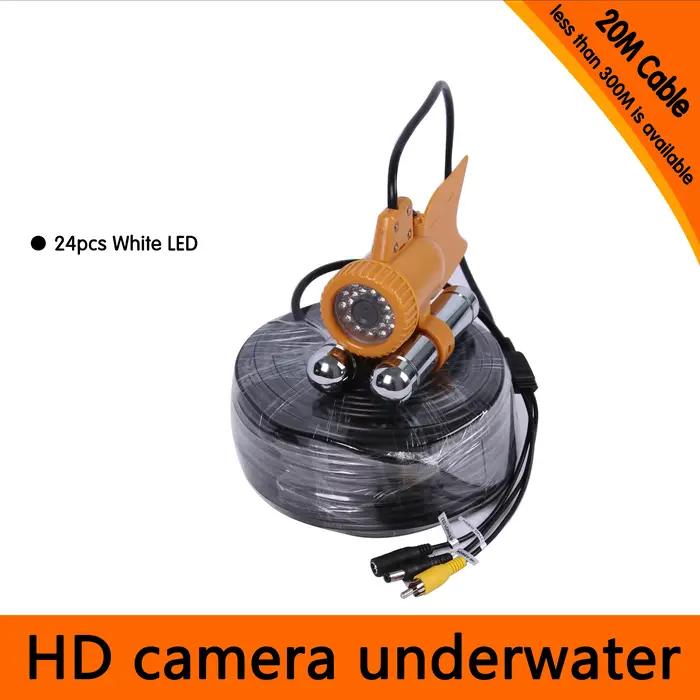 Caméra sous-marine endoscope 600TVL 100m - Détecteur poissons AV pour pêche bateau submersible CR006A