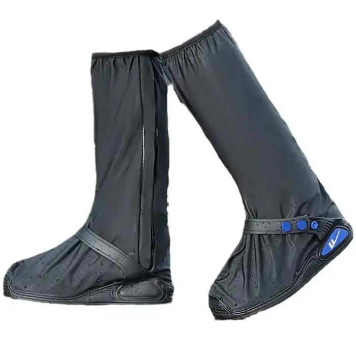 Protège-chaussures de pluie homme imperméables anti-dérapage résistants slip-on jours pluvieux confortables PVC
