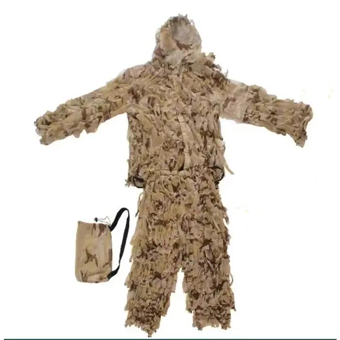 Ensemble désert 3D Yowie ghillie pour airsoft chasse aveugle et pêche camouflage extérieur