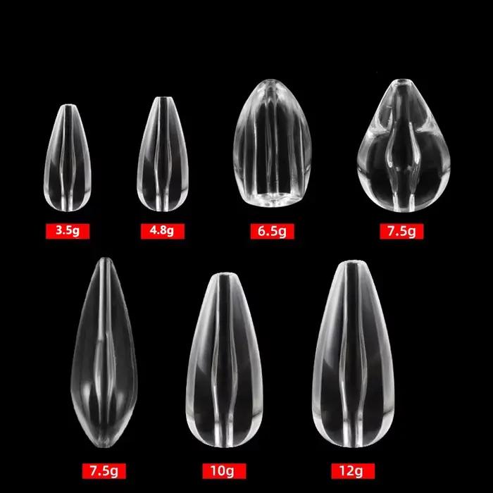Lot de 10 flotteurs d'aide au lancer 3.5g-12g à immersion lente pour carpe et leurres