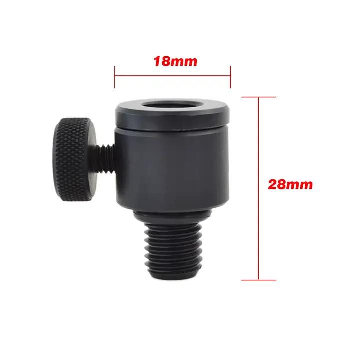 Hirisi 4 connecteurs rapides aluminium noir pour rod pod et supports - accessoires pêche carpe AQ208