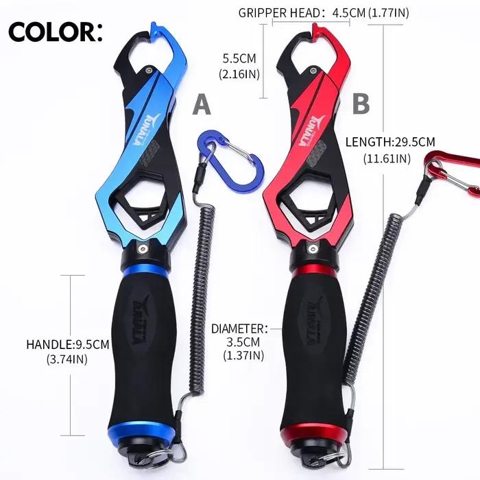 Contrôleur poisson pince à lèvres aluminium alliage balance intégrée grip pêche accessoires matériel