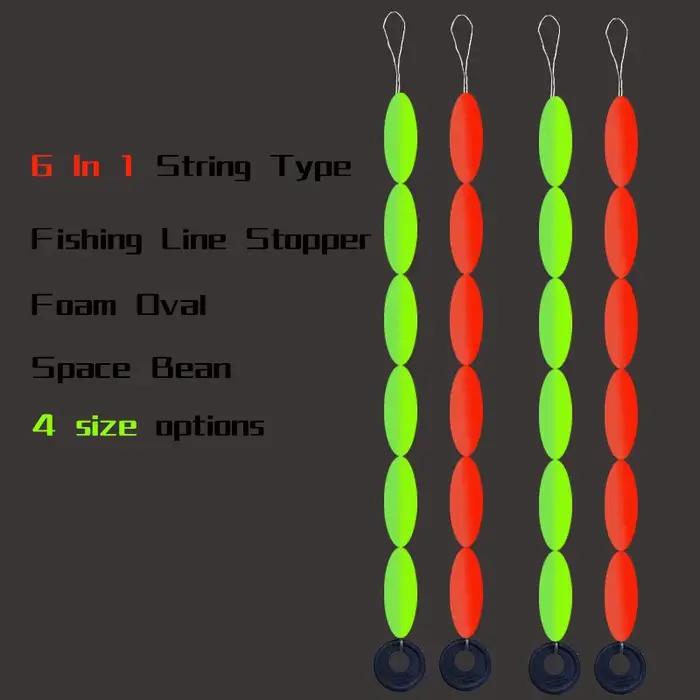 60 flotteurs 7 étoiles jaune rouge pour carpe - 10 packs S M L - accessoires pêche