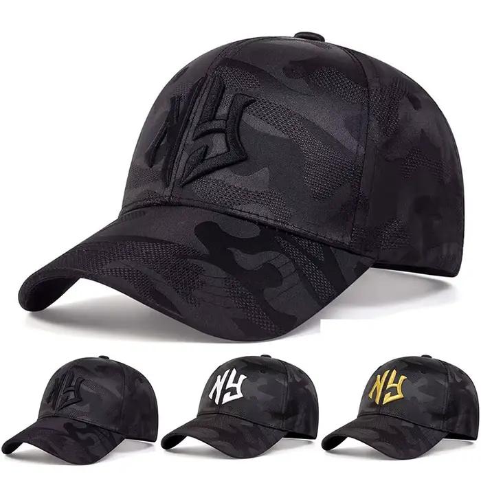 Casquette camouflage pêche brodée unisexe - Protection UV réglable printemps automne