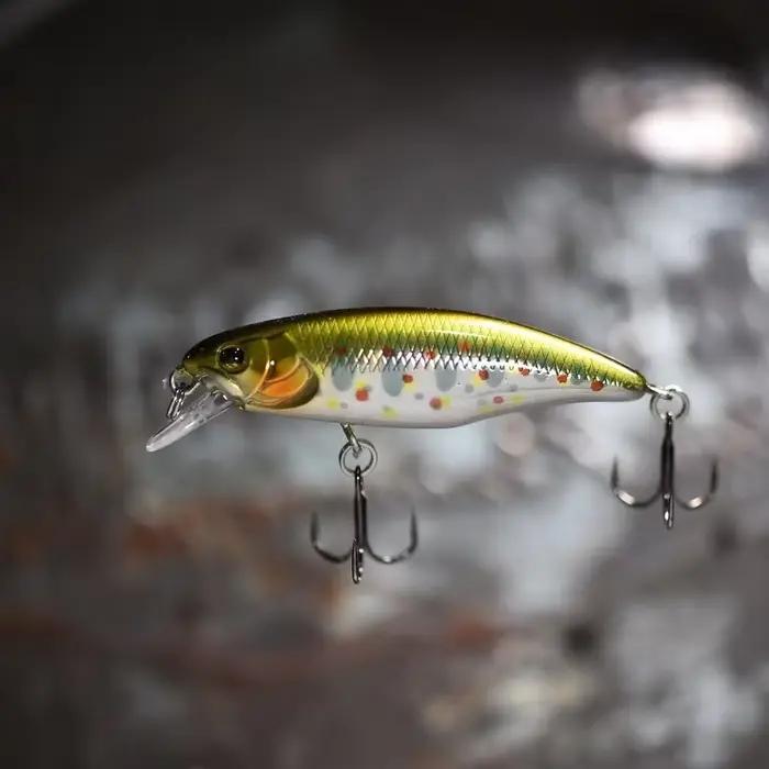 Leurre dur professionnel jerkbait 52mm pour brochet perche, leurre nageur sinking minnow appât carnassier