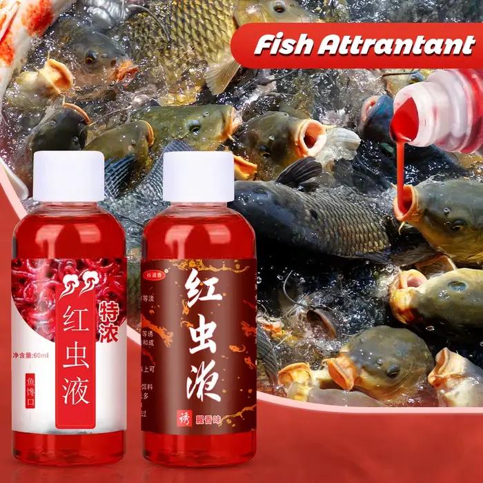 Attractant Liquide Vers de Sang 60ml - Concentré pour Perche et Silure - Appât Pêche Additif
