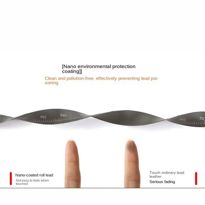 Rouleau de plomb de pêche souple en feuille pour plombs coulissants et accessoires de montage
