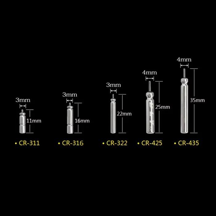 Lot de 10 flotteurs lumineux pour pêche de nuit avec piles lithium et chargeur CR322 CR425 CR435 CR311
