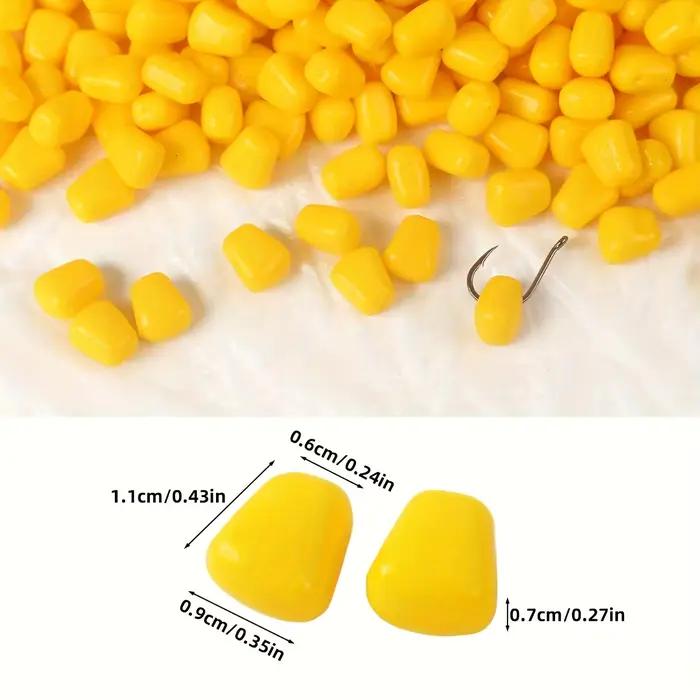 Leurre souple réaliste maïs 50/100 pièces - appât naturel pour carpe en eau douce et salée