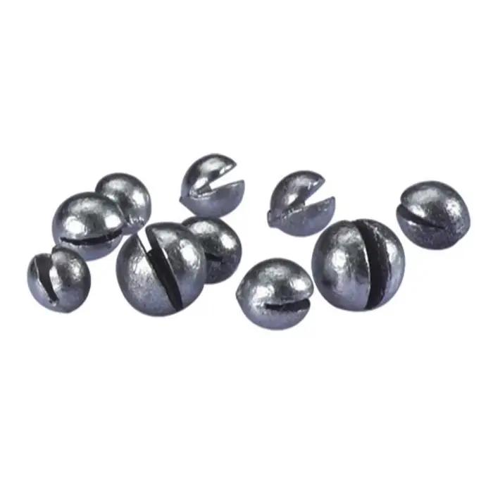 Set de plombs de pêche à mors ouvert - Accessoires de pêche avec clips et plombs ronds