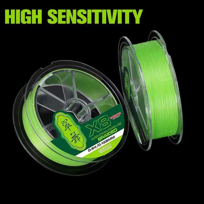 Ligne pêche TSURINOYA PE 8 tresses 300m - Soie tressée H8 ultra-lancé 14-50LB pour pêche sportive