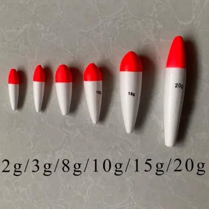 5 flotteurs de pêche en mousse haute flottabilité 2g à 60g, type gros ventre pour eau