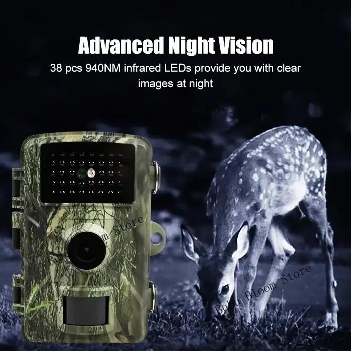 Mini caméra trail 16MP 1080P étanche vision nocturne - Surveillance discrète pour jardin et forêt